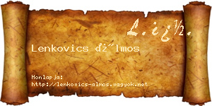 Lenkovics Álmos névjegykártya